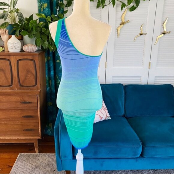 Urban Outfitters | UO Jax One Shoulder Mini Dress Ribbed Sweater Knit New Large - Picture 11 of 16